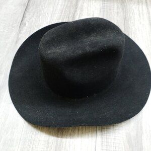 Bailey Double X Fur Blend Cowboy Hat 4'' Brim Black Size 7 Medium